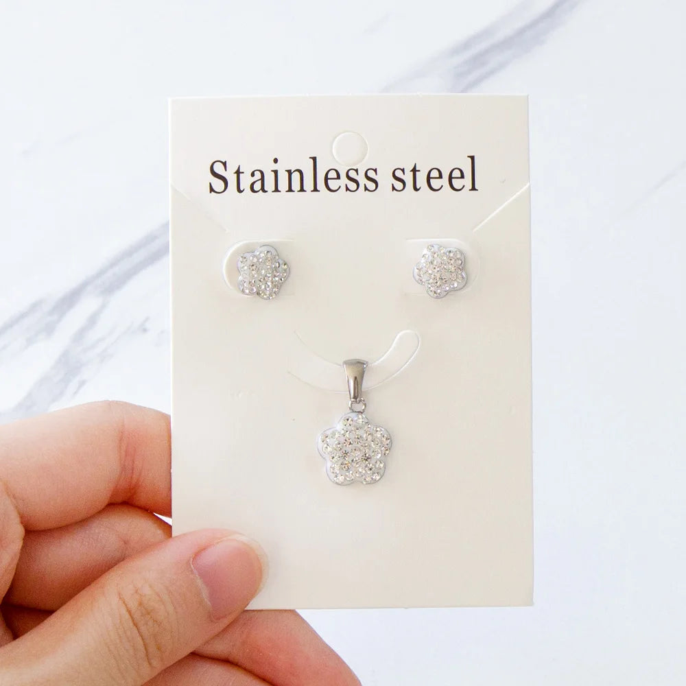 Elegant Fine Jewelry Sets Stainless Steel