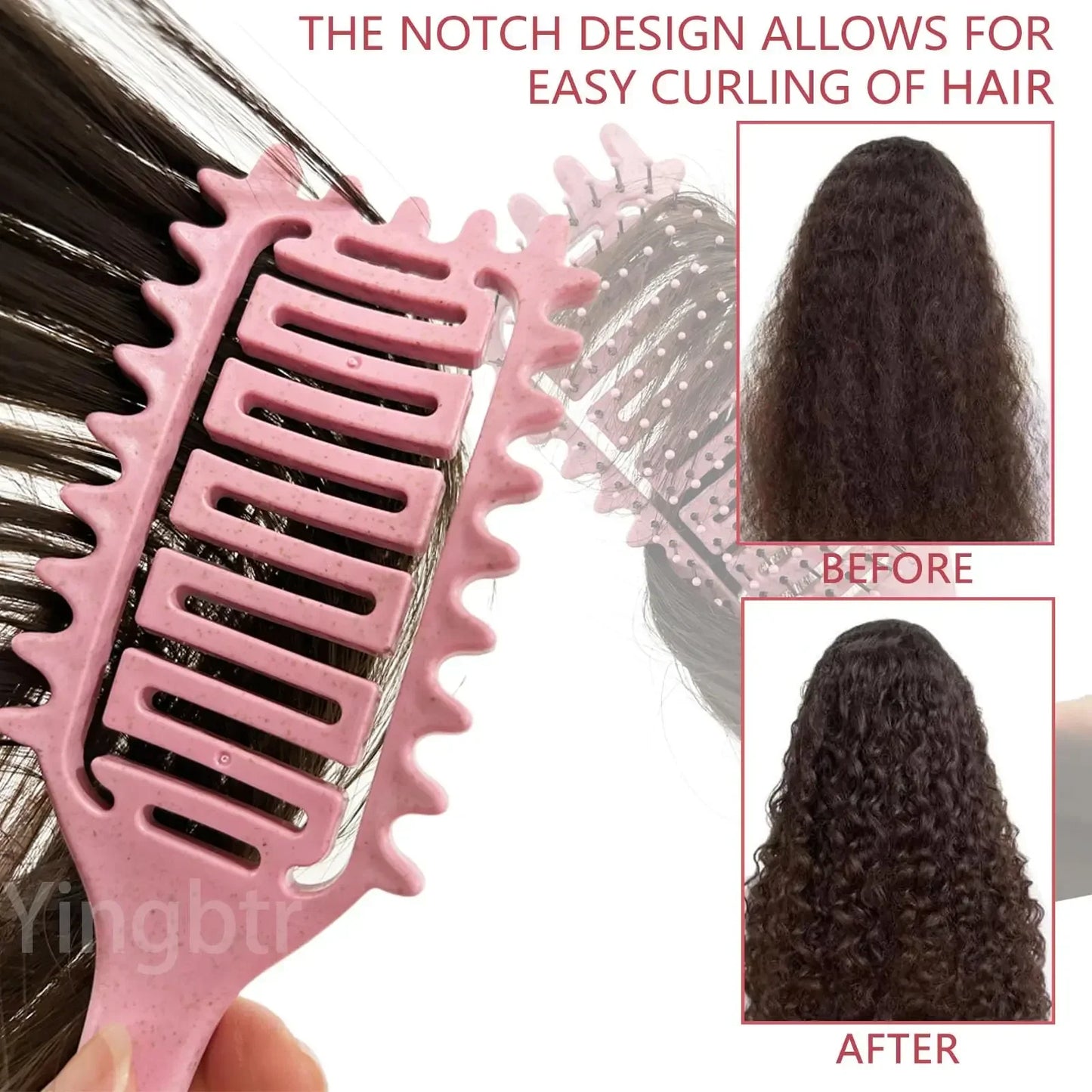 Curly Hair Brush Curl Define Styling