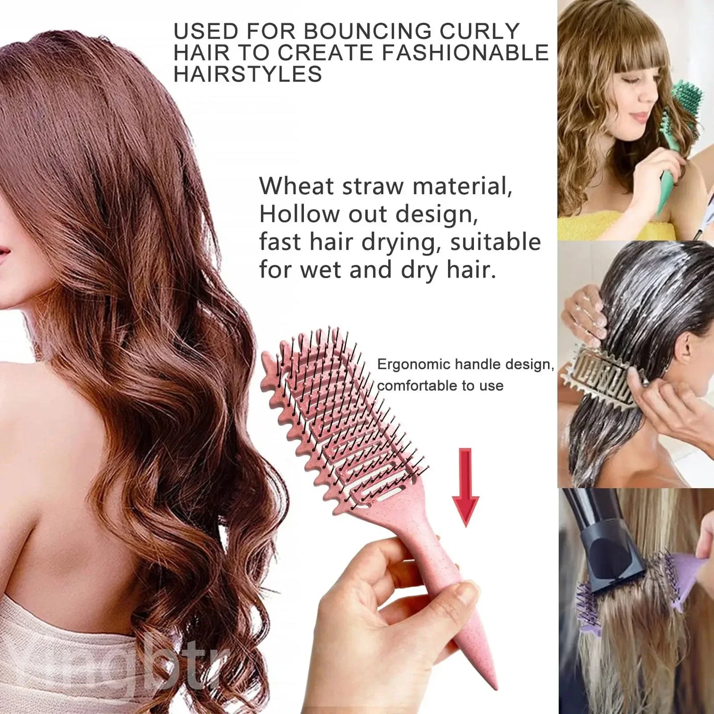 Curly Hair Brush Curl Define Styling