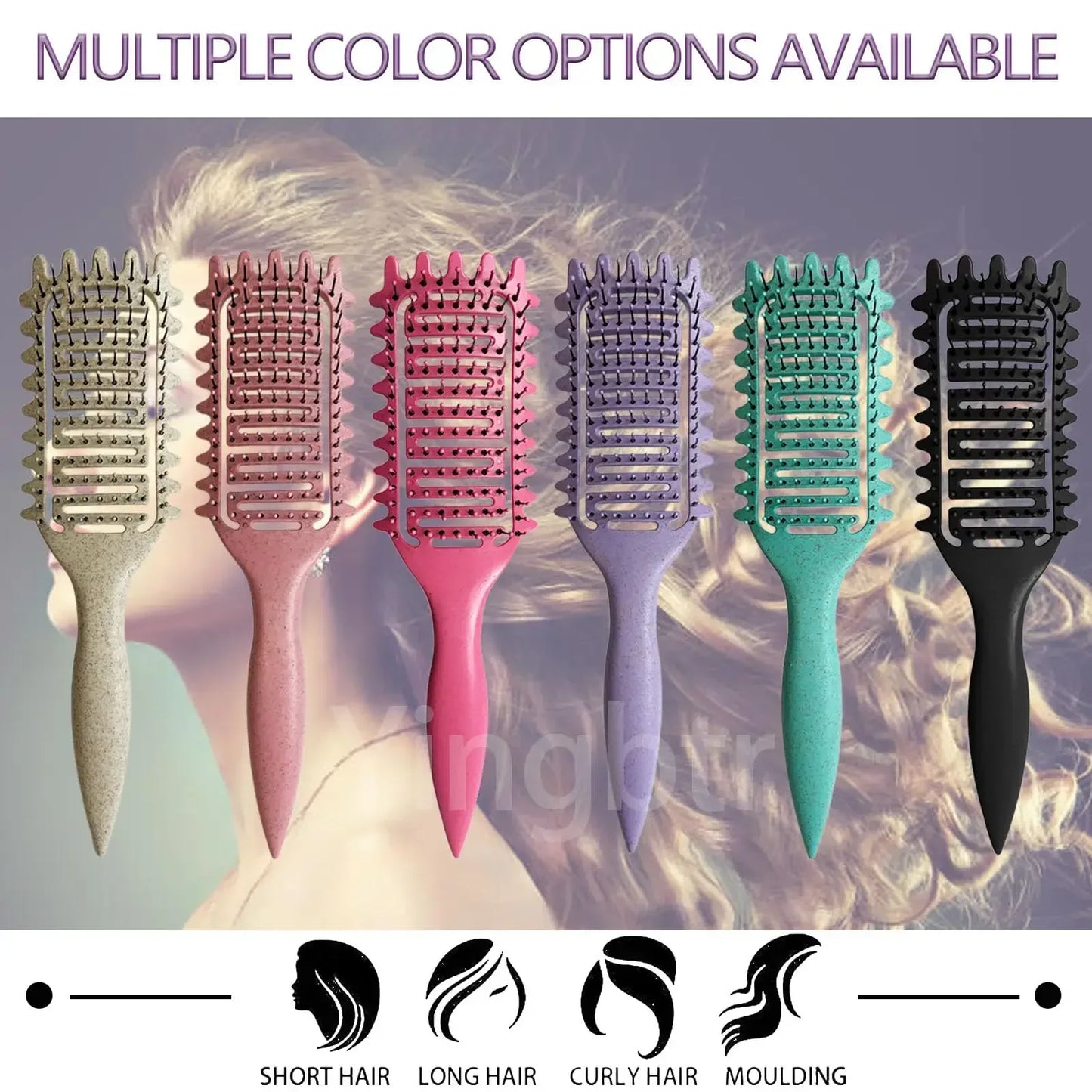 Curly Hair Brush Curl Define Styling