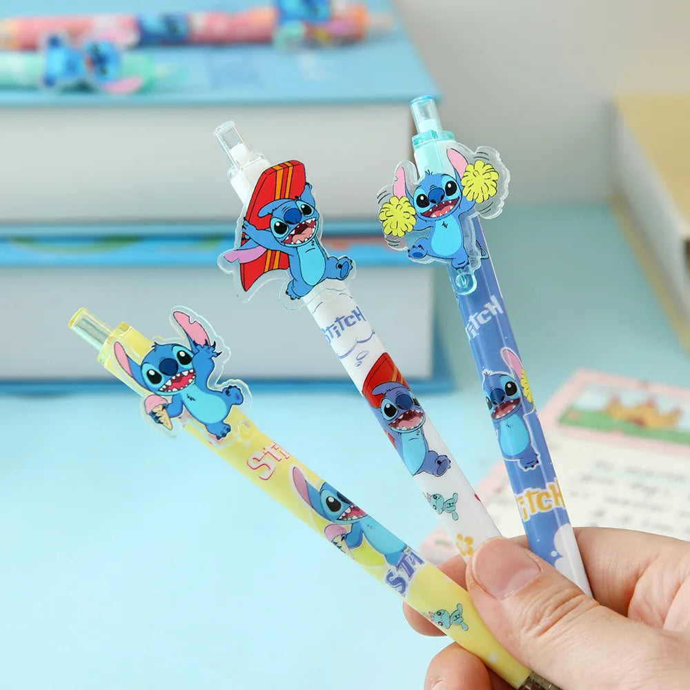 Disney Stitch Gel Pen Black New Cartoon
