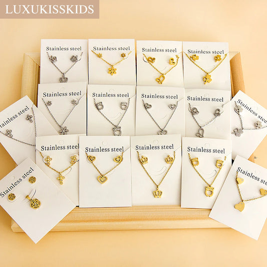 Elegant Fine Jewelry Sets Stainless Steel