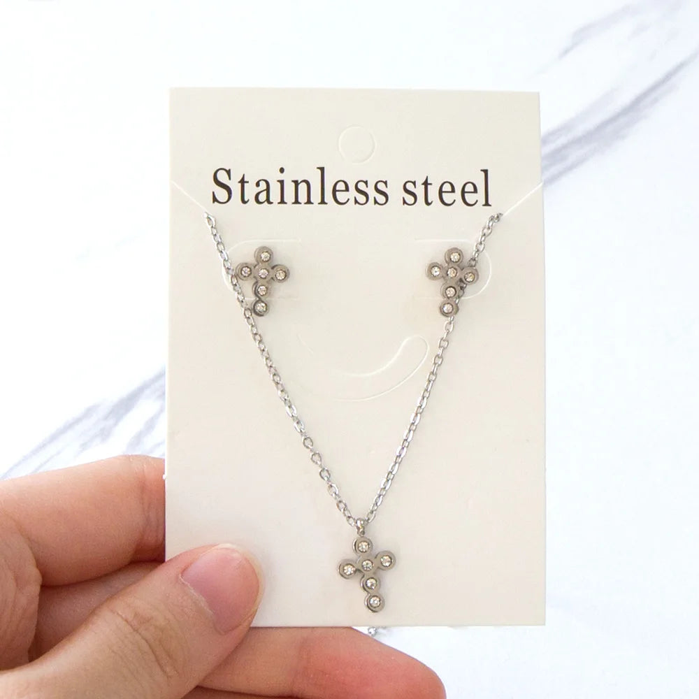 Elegant Fine Jewelry Sets Stainless Steel