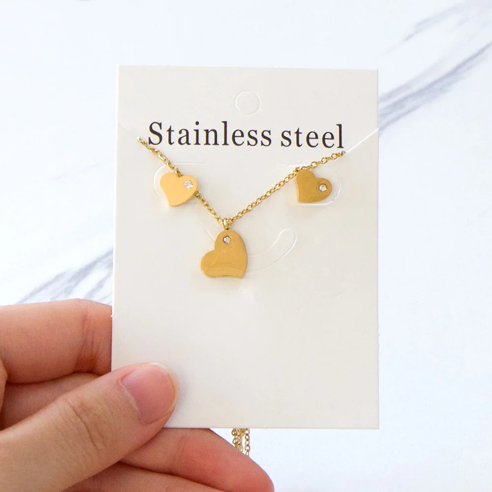 Elegant Fine Jewelry Sets Stainless Steel