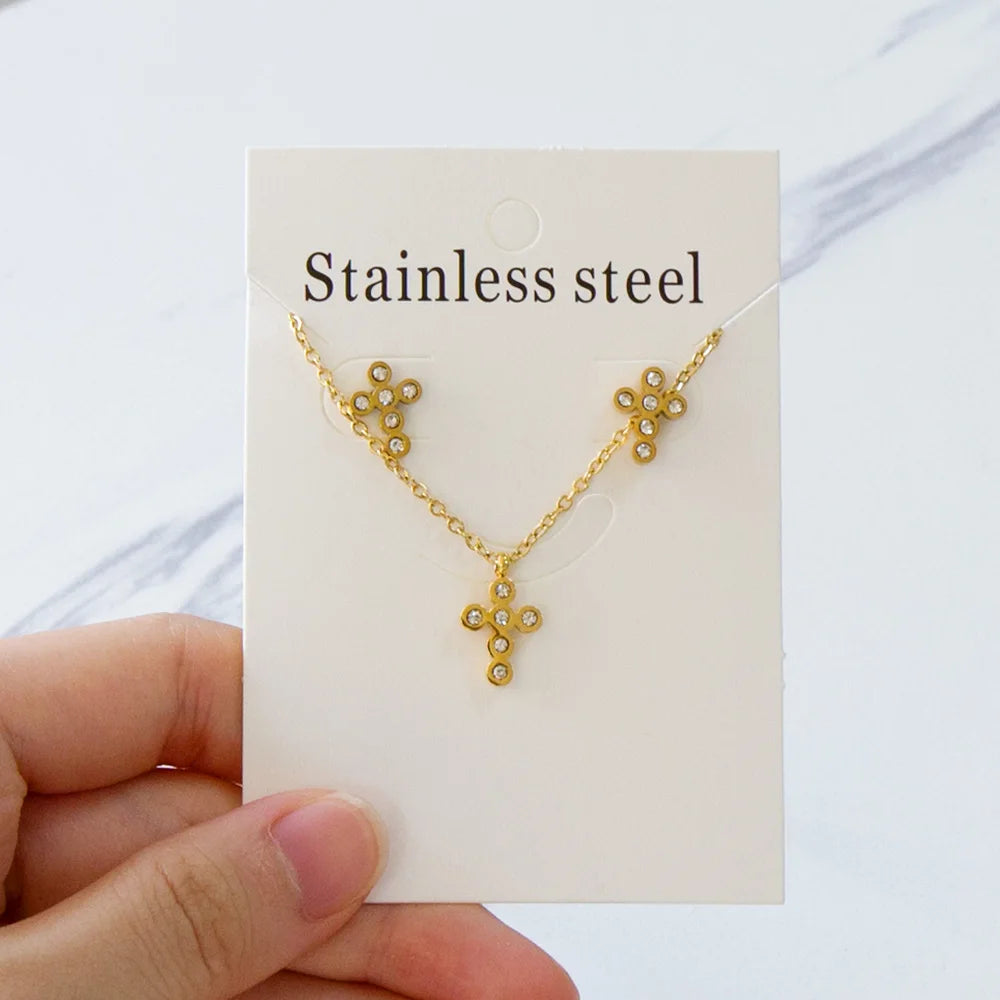 Elegant Fine Jewelry Sets Stainless Steel