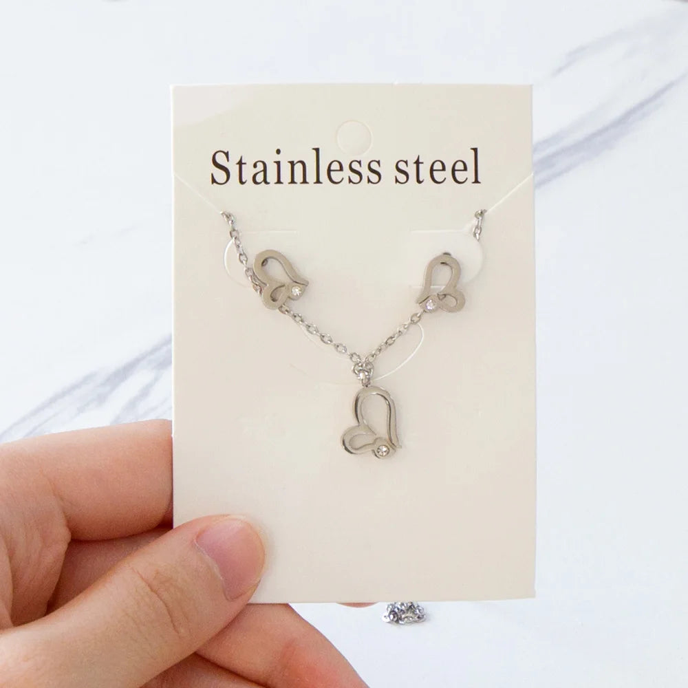 Elegant Fine Jewelry Sets Stainless Steel