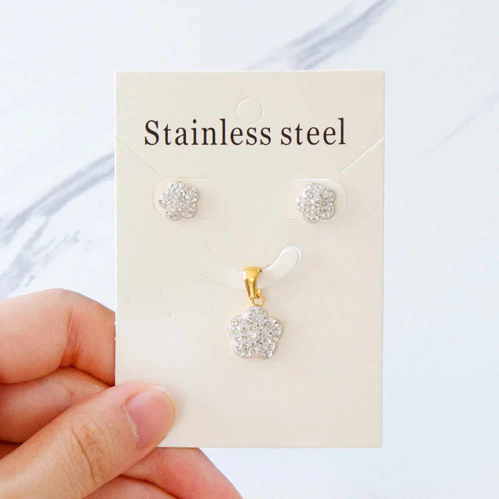 Elegant Fine Jewelry Sets Stainless Steel