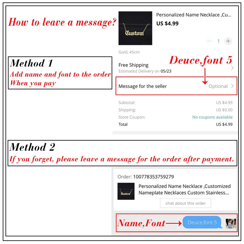Custom Name Charms Necklace Gold Color Stainless Steel Box Chain Necklaces for Women Men Personalized Handmade Pendants Jewelry