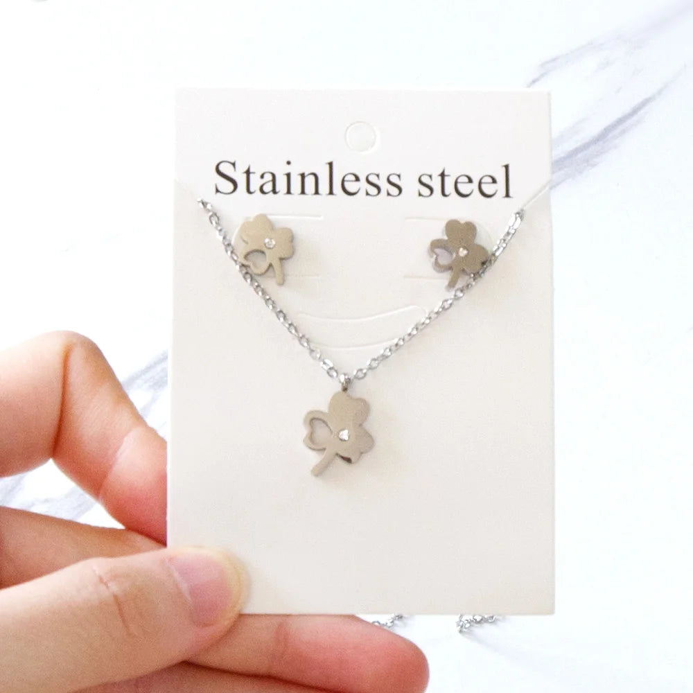 Elegant Fine Jewelry Sets Stainless Steel
