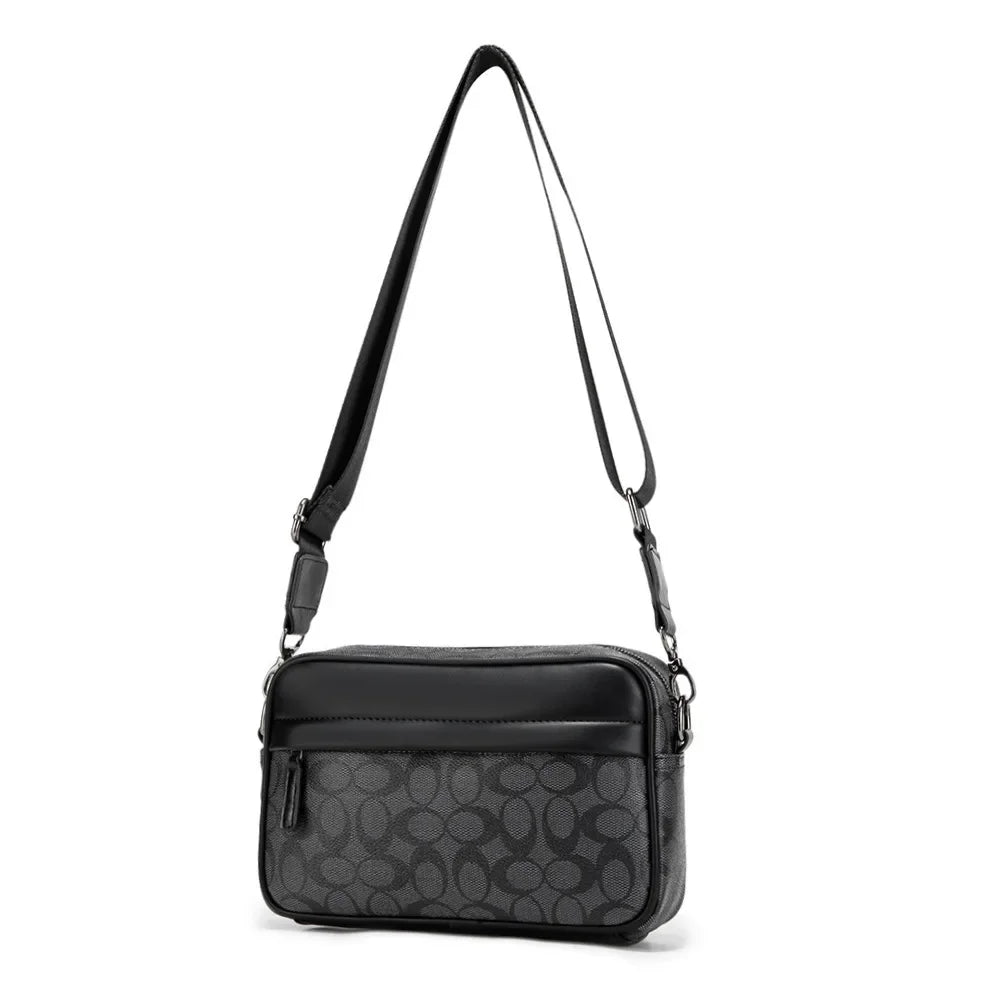 Men's Korean Multifunctional Printed Single Shoulder Messenger Bag