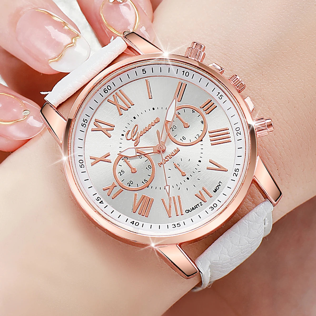Fashion Women Watches Casual Roma Dial Mixed