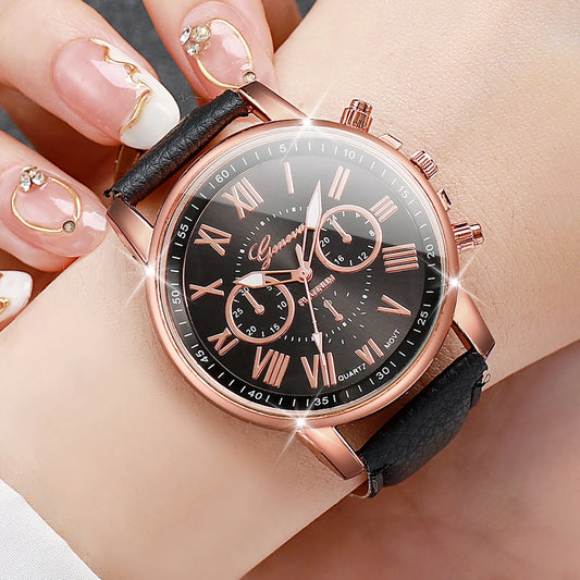 Fashion Women Watches Casual Roma Dial Mixed