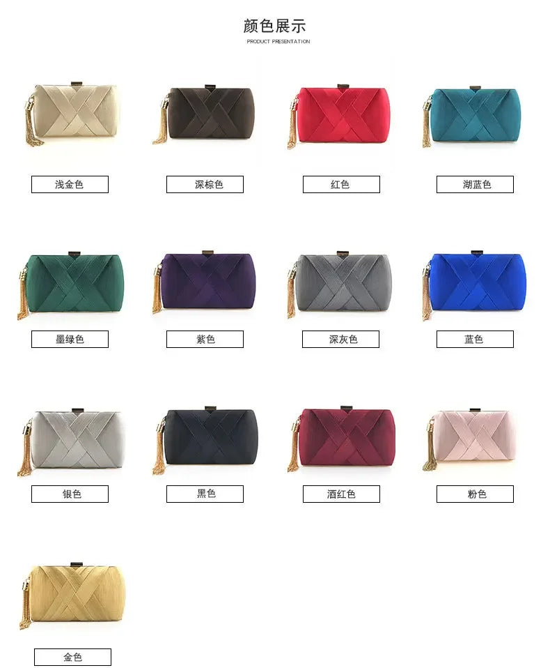 Fashion Women Bags Tassel Ladies Clutch Purse