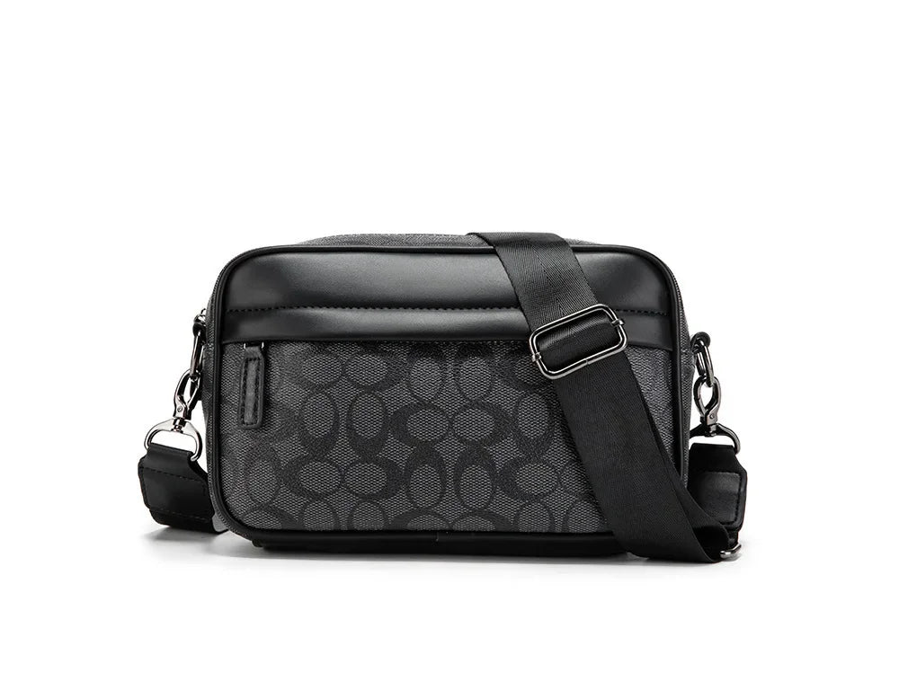 Men's Korean Multifunctional Printed Single Shoulder Messenger Bag