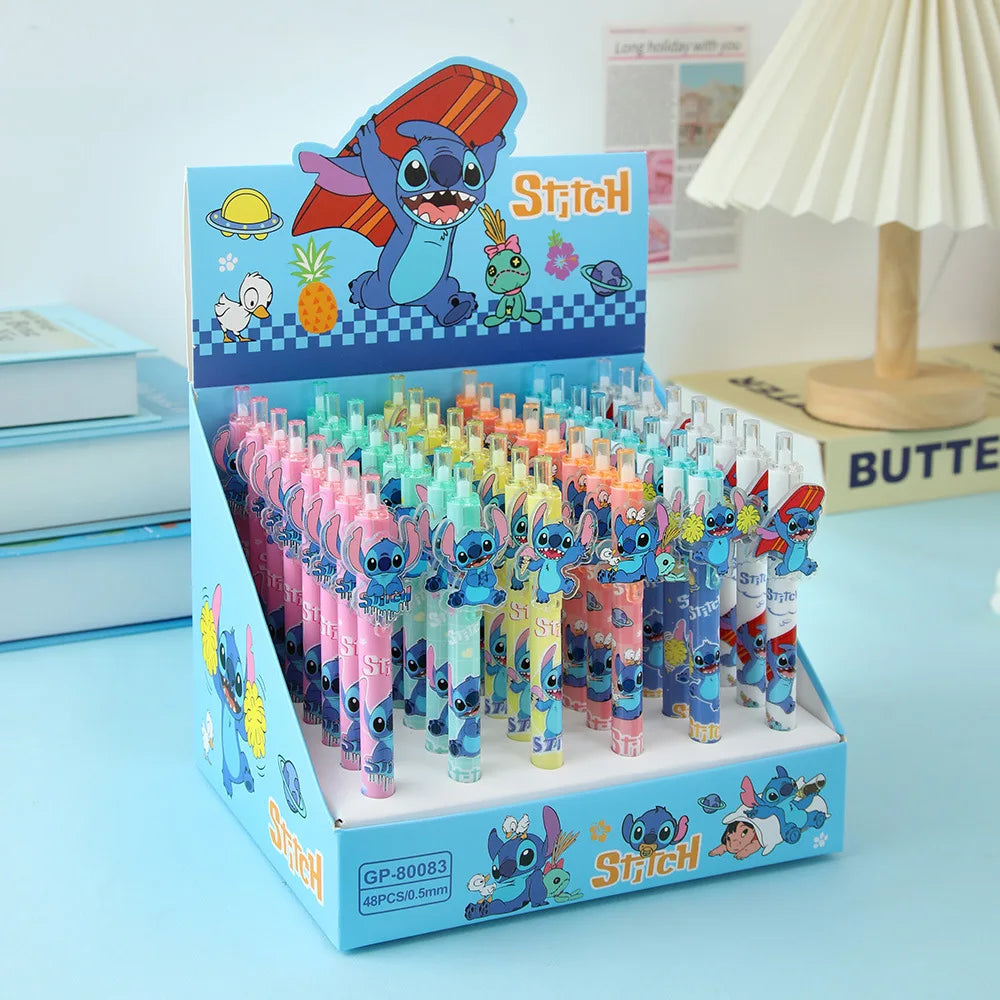 Disney Stitch Gel Pen Black New Cartoon