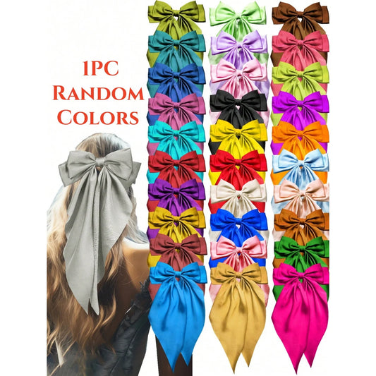 Color French Hair Bows Vintage Large