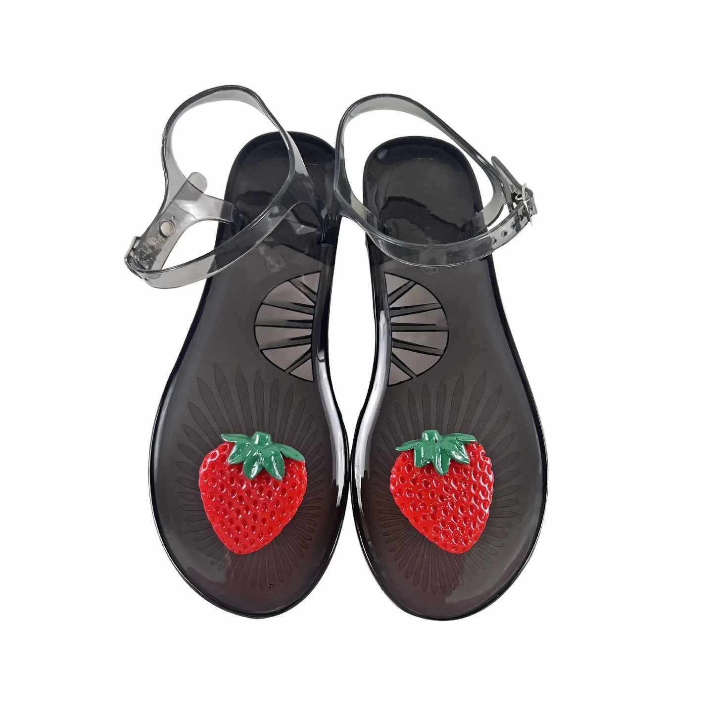 Ladies Slippers Cartoon Fruit Pattern