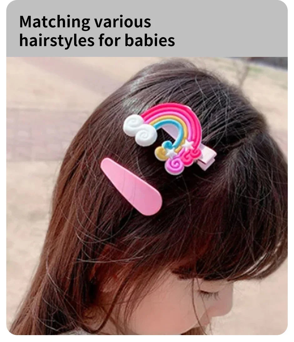 Cartoon Hair Clip Set Flower Fruit
