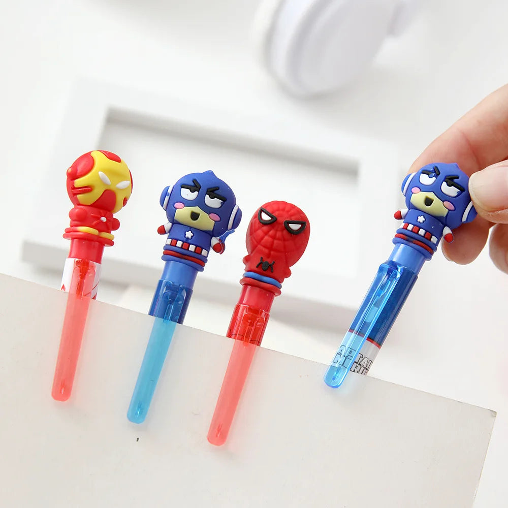 Superhero Spider-Man erasable pen cartoon press neutral pen friction blue water pen 0.5 student stationery wholesale