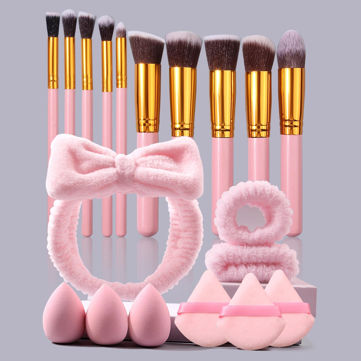 Pink Beauty Set 10 pcs for Face and Hair
