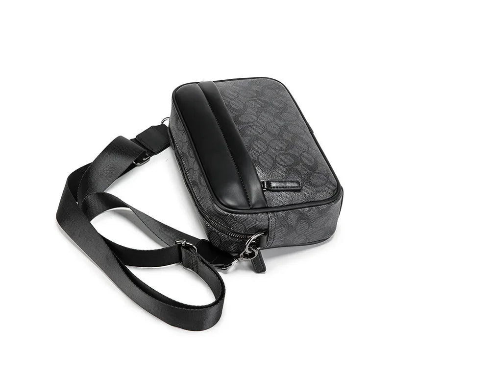 Men's Korean Multifunctional Printed Single Shoulder Messenger Bag