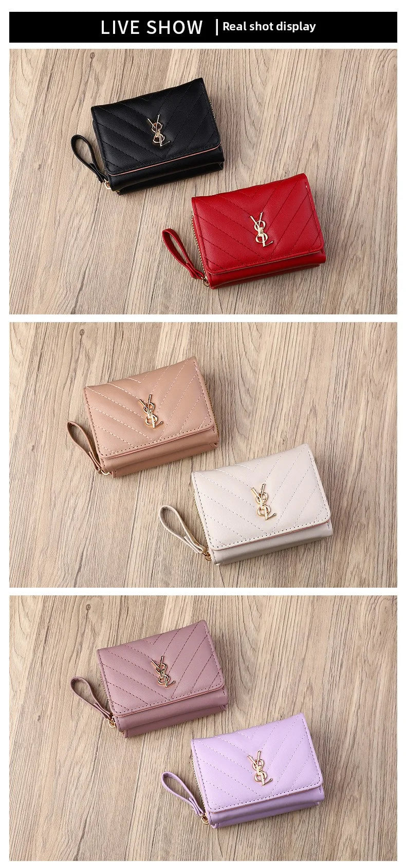 Women's wallet, fashionable and simple multi slot