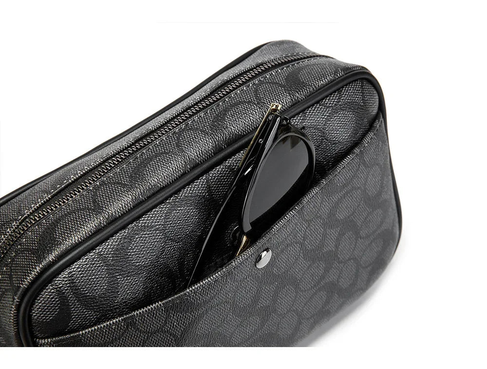Men's Korean Multifunctional Printed Single Shoulder Messenger Bag