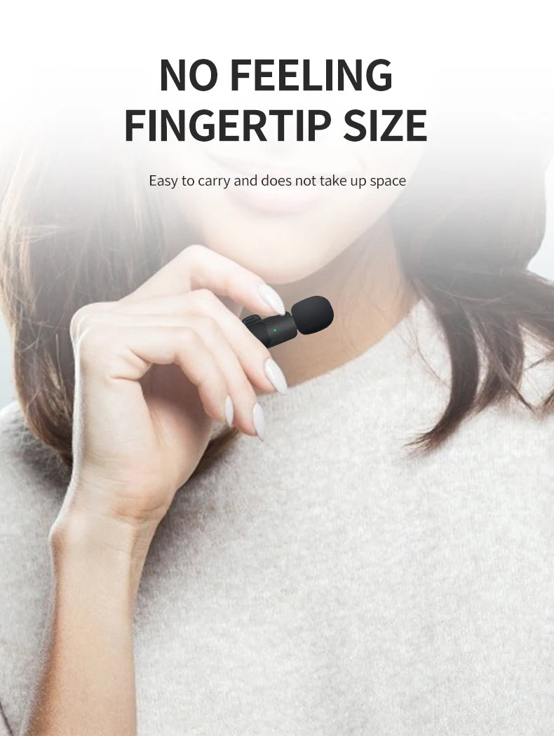 Wireless Lavalier Microphone Portable Mini