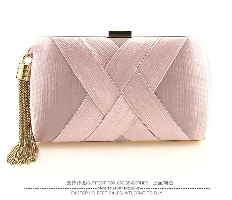 Fashion Women Bags Tassel Ladies Clutch Purse