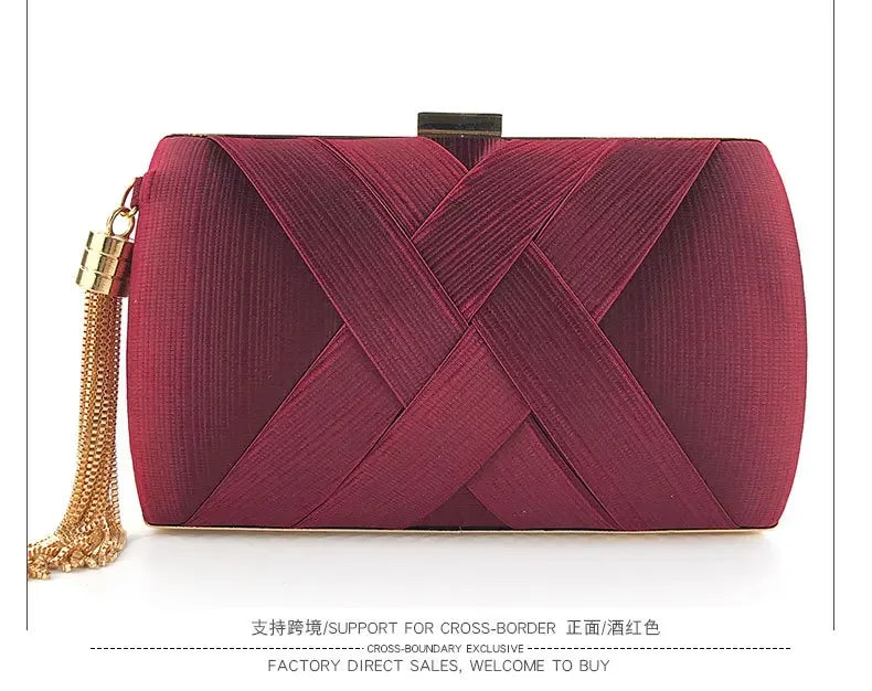 Fashion Women Bags Tassel Ladies Clutch Purse