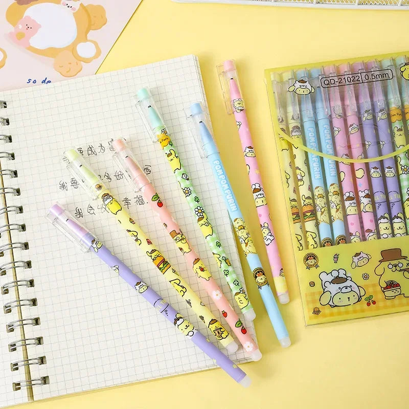 Sanrio Black Neutral Pen Hellokitty Melody Kuromi Cinnamoroll Roller Ball Pen