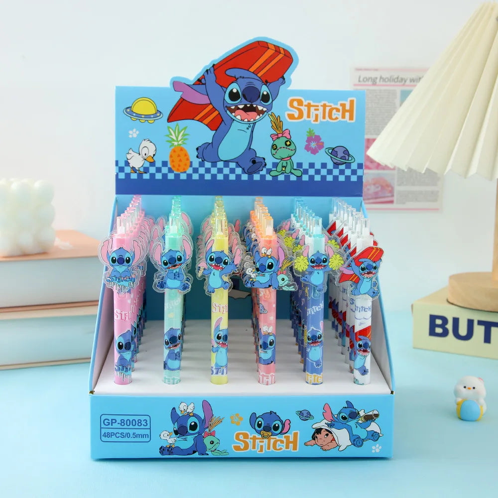 Disney Stitch Gel Pen Black New Cartoon