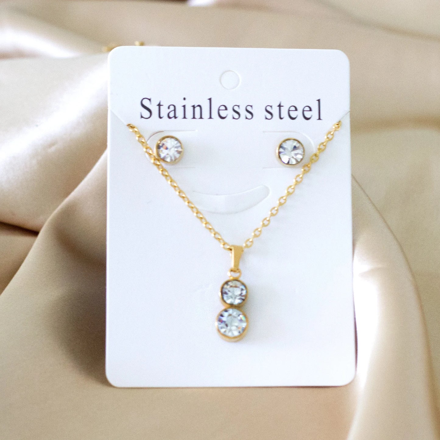 Elegant Fine Jewelry Sets Stainless Steel
