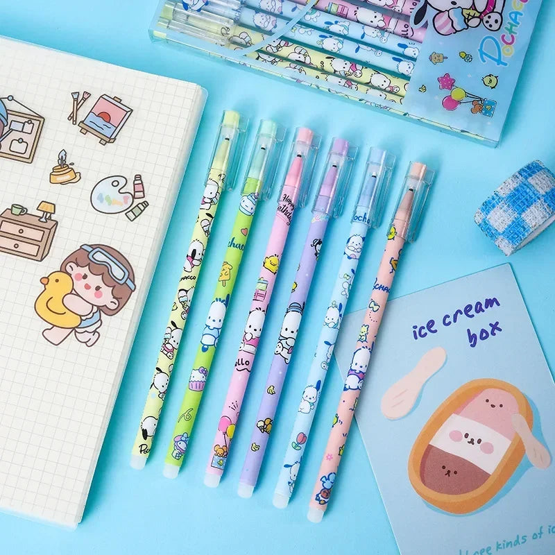 Sanrio Black Neutral Pen Hellokitty Melody Kuromi Cinnamoroll Roller Ball Pen