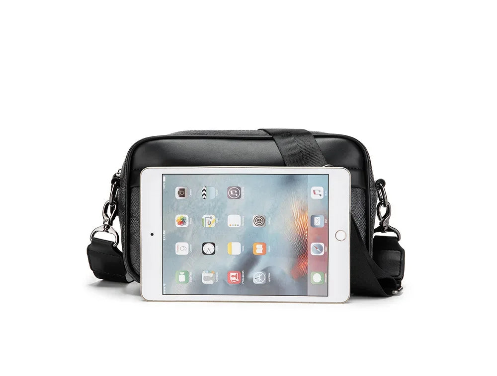 Men's Korean Multifunctional Printed Single Shoulder Messenger Bag