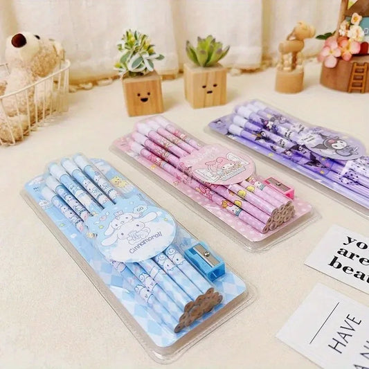 Sanrio Cinnamoroll Kuromi Cute Cartoon HB Pencils, 12 Pencils