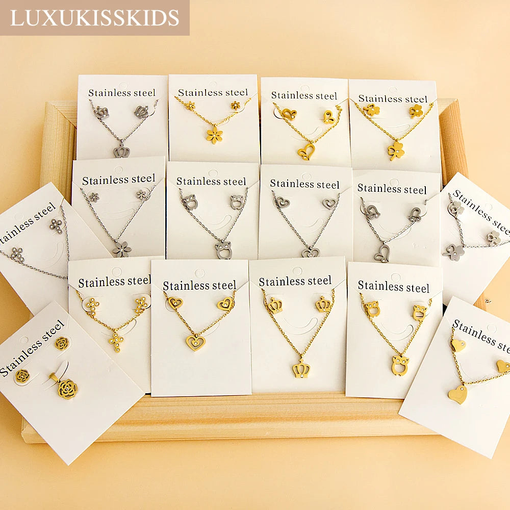Elegant Fine Jewelry Sets Stainless Steel