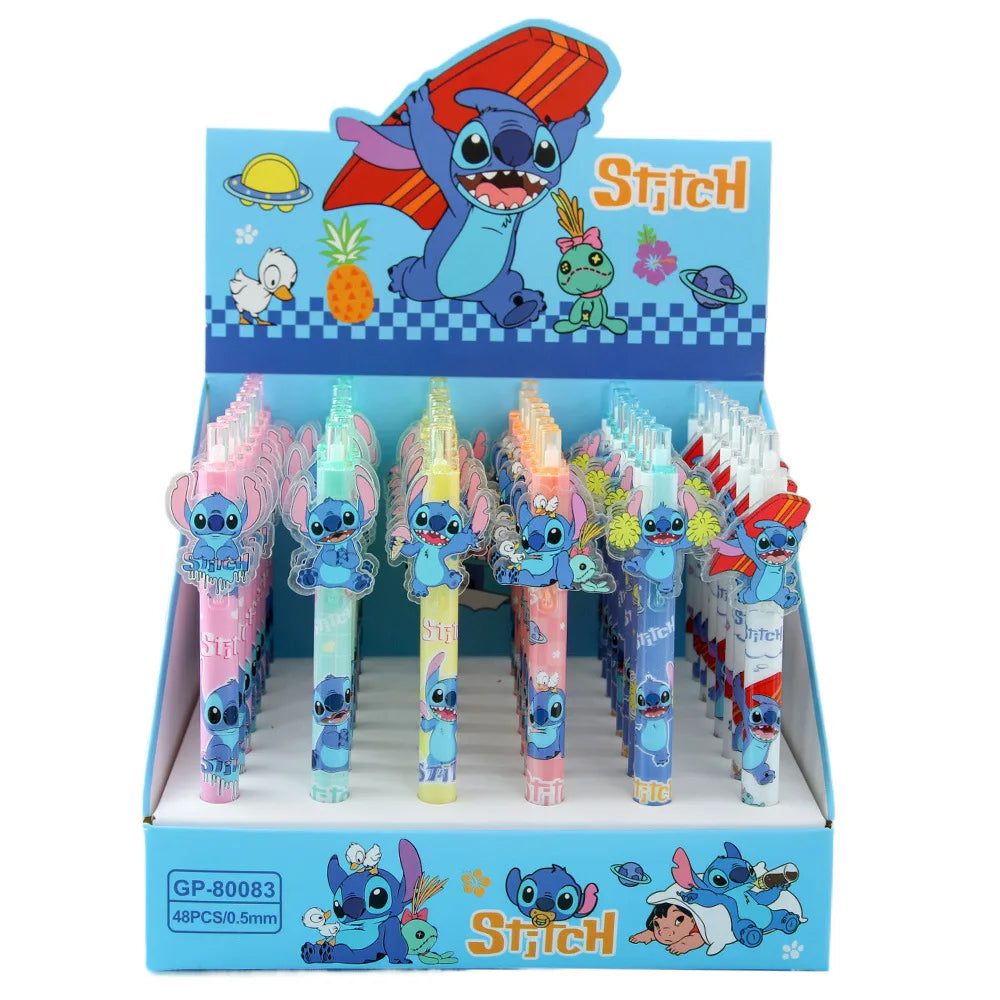 Disney Stitch Gel Pen Black New Cartoon