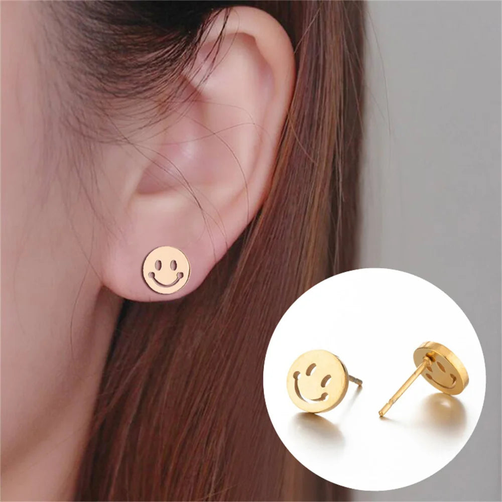 Lot Fashion Stainless Steel Jewelry Earring (10pcs)