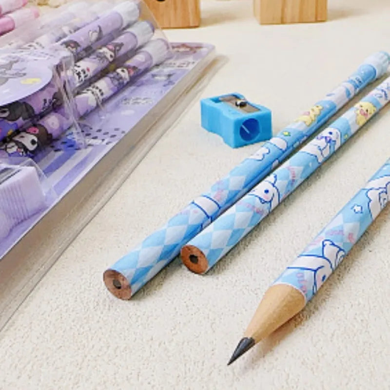 Sanrio Cinnamoroll Kuromi Cute Cartoon HB Pencils, 12 Pencils