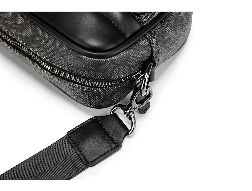 Men's Korean Multifunctional Printed Single Shoulder Messenger Bag