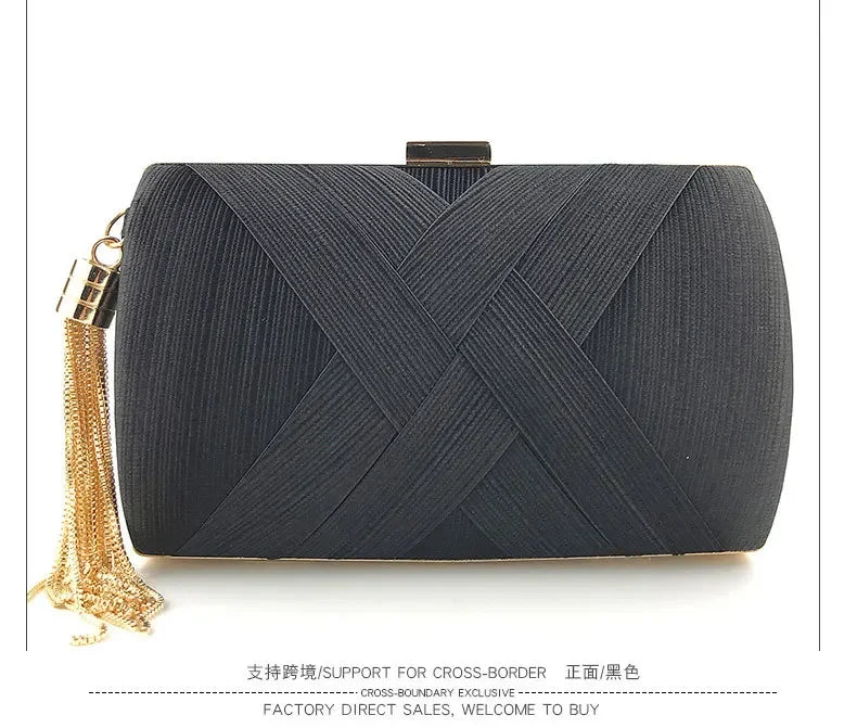Fashion Women Bags Tassel Ladies Clutch Purse