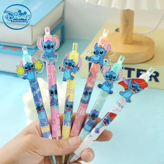 Disney Stitch Gel Pen Black New Cartoon