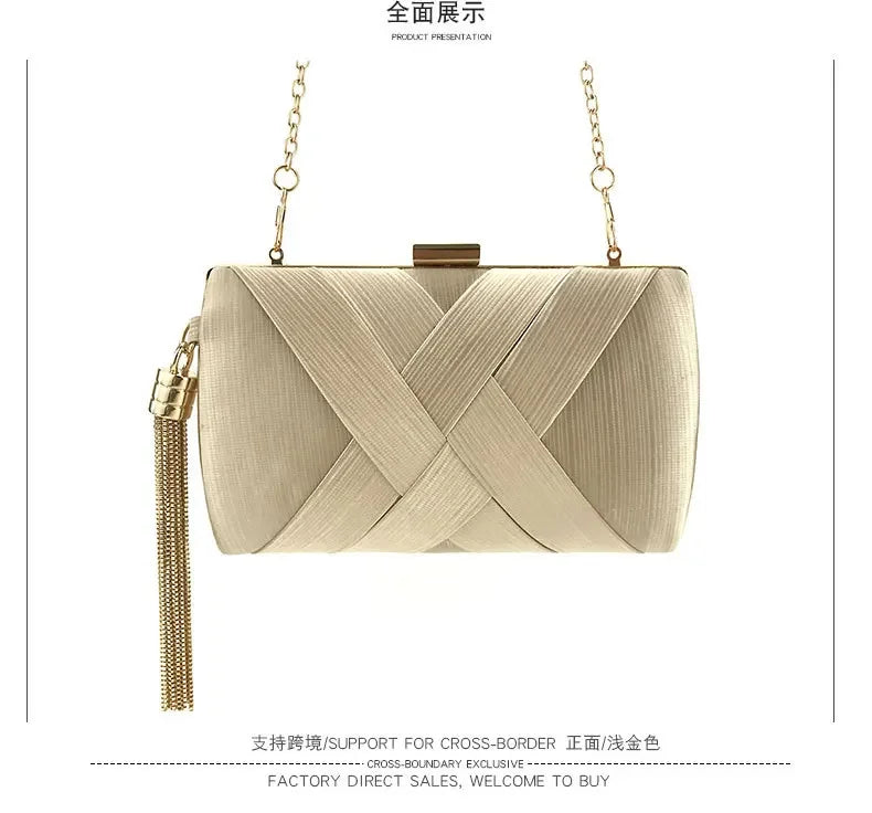 Fashion Women Bags Tassel Ladies Clutch Purse