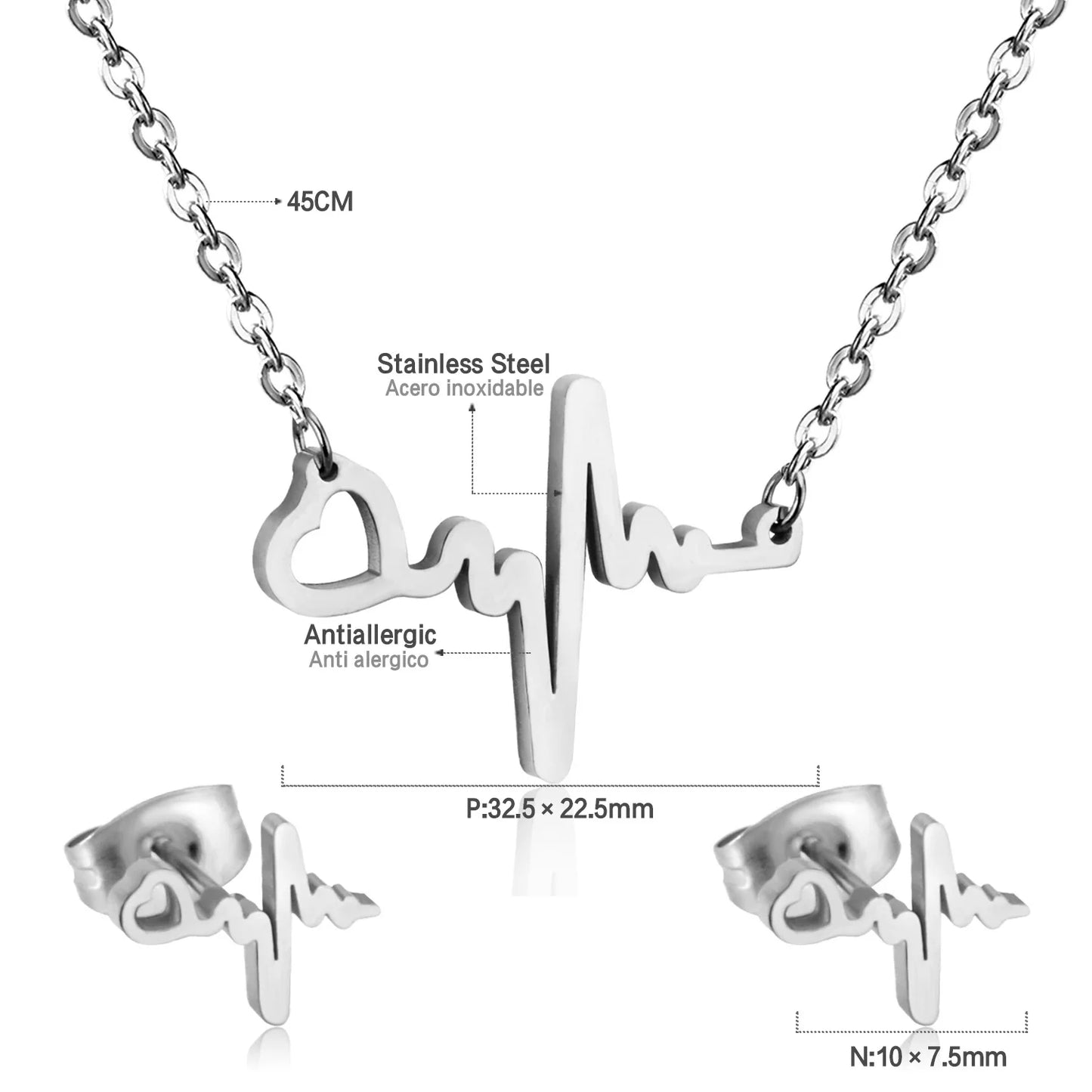 Elegant Fine Jewelry Sets Stainless Steel