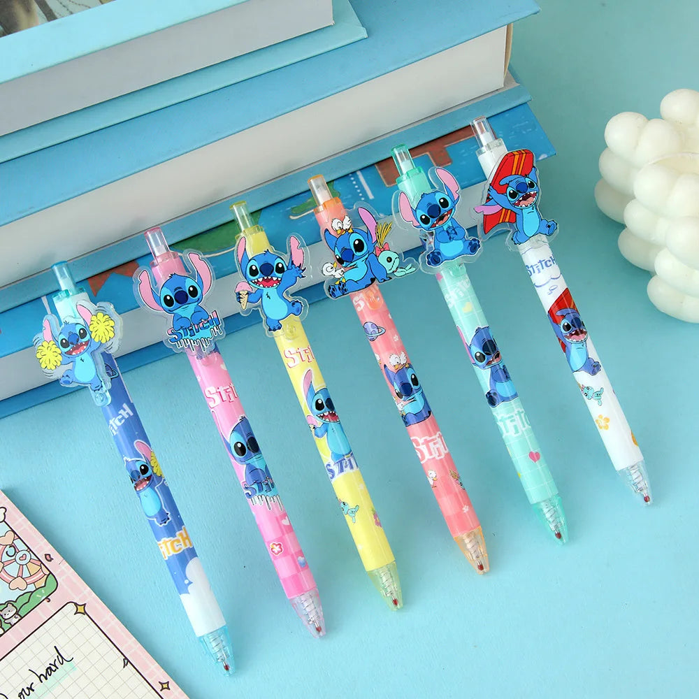 Disney Stitch Gel Pen Black New Cartoon