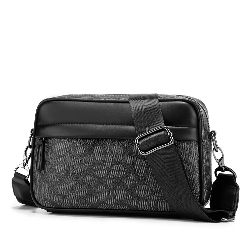 Men's Korean Multifunctional Printed Single Shoulder Messenger Bag