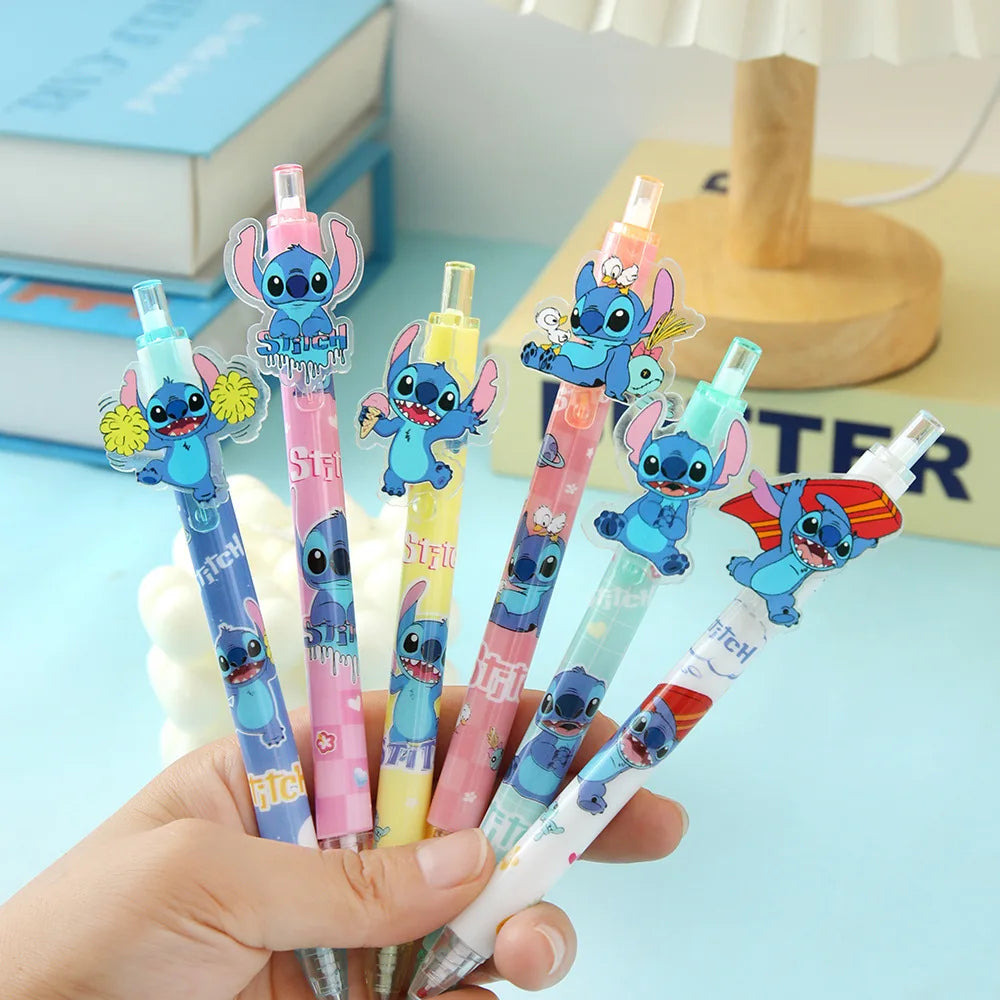 Disney Stitch Gel Pen Black New Cartoon
