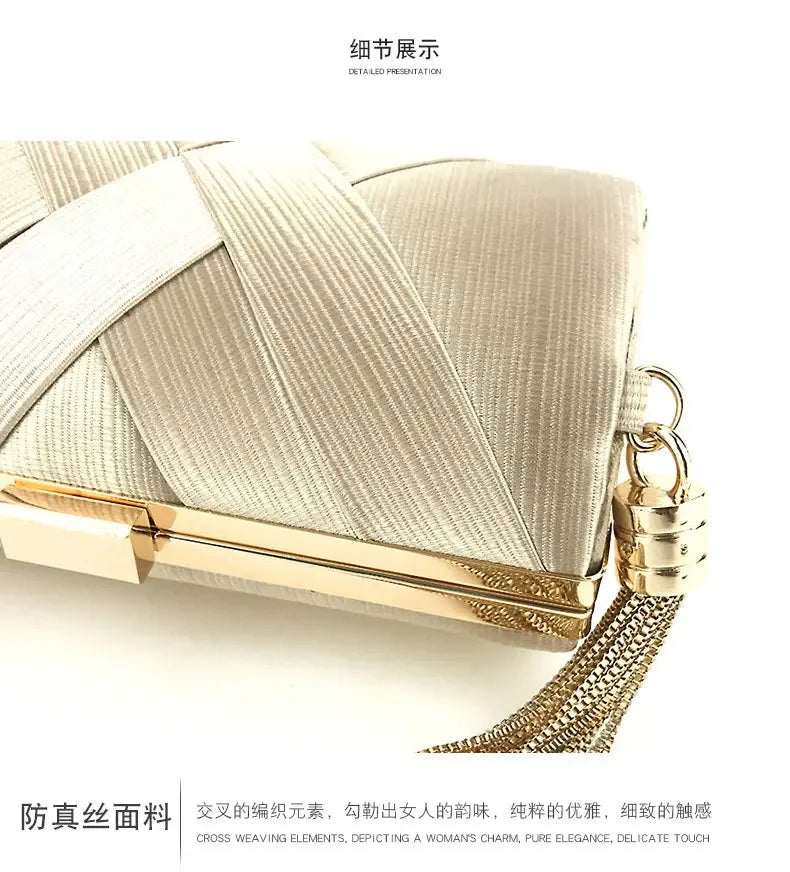 Fashion Women Bags Tassel Ladies Clutch Purse