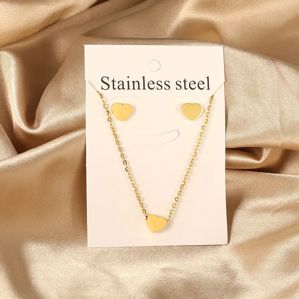 Elegant Fine Jewelry Sets Stainless Steel